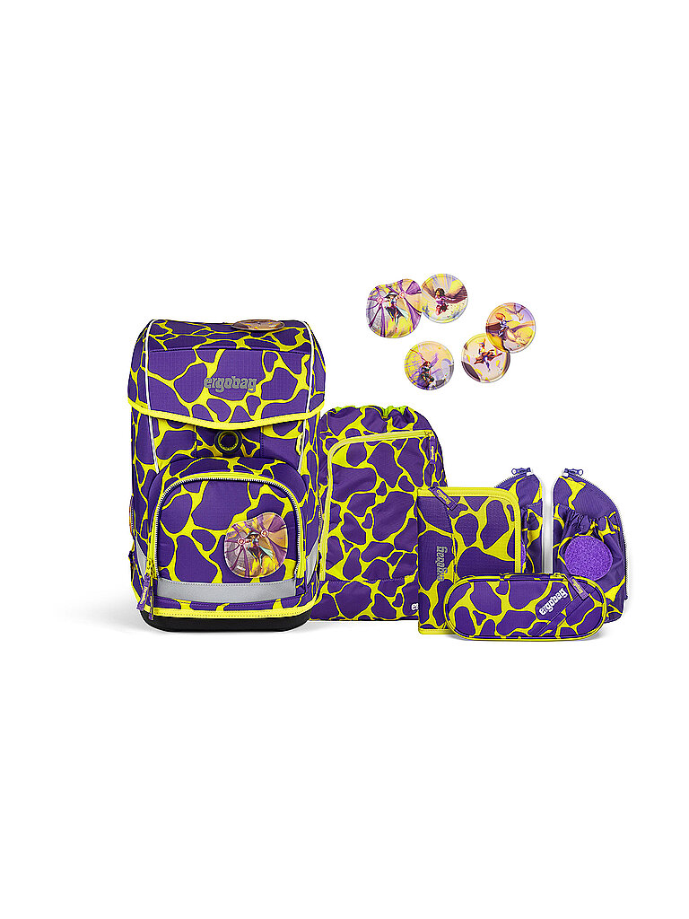 ERGOBAG Schultaschen Set 6tlg CUBO Light Lumi - SuBärkraft