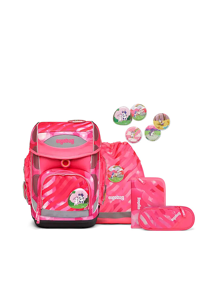 Schulrucksack-Set 5tlg. Cubo Kunterbuntes Einhorn baby