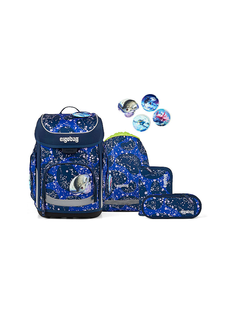 ERGOBAG Schultaschen Set 5tlg CUBO OzeanBärwohner