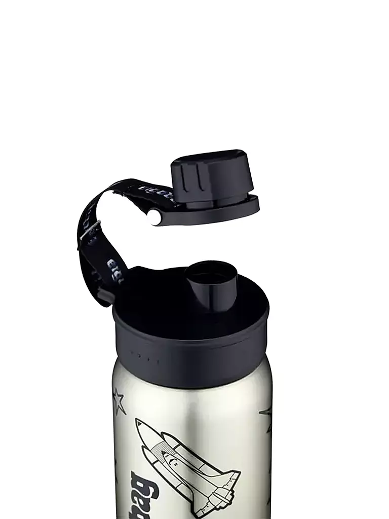 ERGOBAG | Edelstahl Trinkflasche 0,5L Black | schwarz