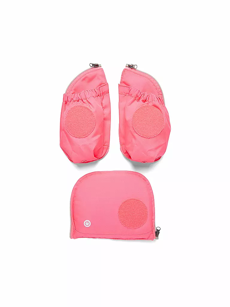ERGOBAG | Fluo LED Seitentaschen Zip-Set Pink | pink