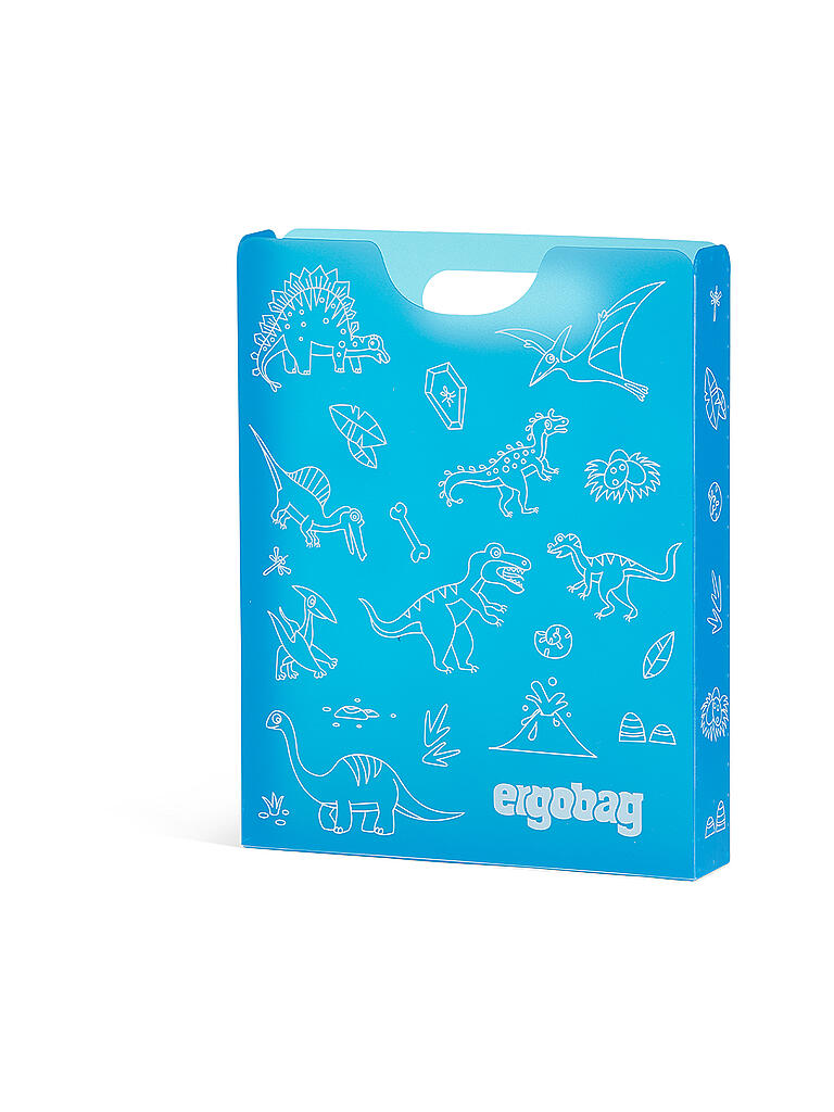 ERGOBAG | Heftebox Dinosaurier | blau