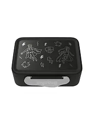 ERGOBAG | Kunststoff Brotdose Superheld  | Schwarz