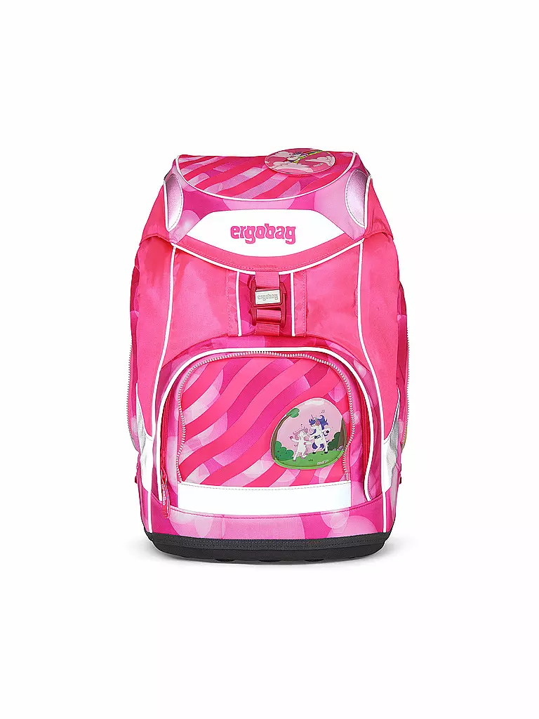 ERGOBAG | Schulrucksack Set 6tlg Pack - KuntBärbuntes Einhorn Neo Edition | pink