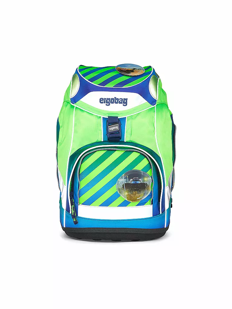 ERGOBAG | Schulrucksack Set 6tlg Pack - TruckBär Neo Edition | grün