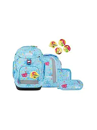 ERGOBAG | Schulrucksack Set 6tlg Pack Bärhext | Hellblau
