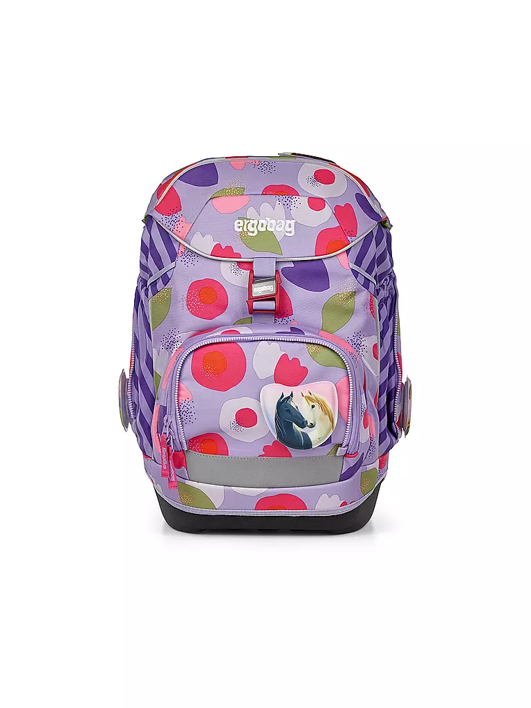 ERGOBAG | Schulrucksack Set 6tlg Pack BlütenzauBär | lila