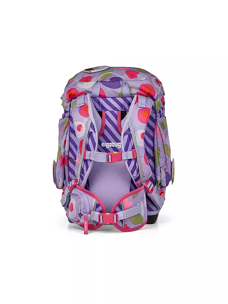 ERGOBAG | Schulrucksack Set 6tlg Pack BlütenzauBär | lila
