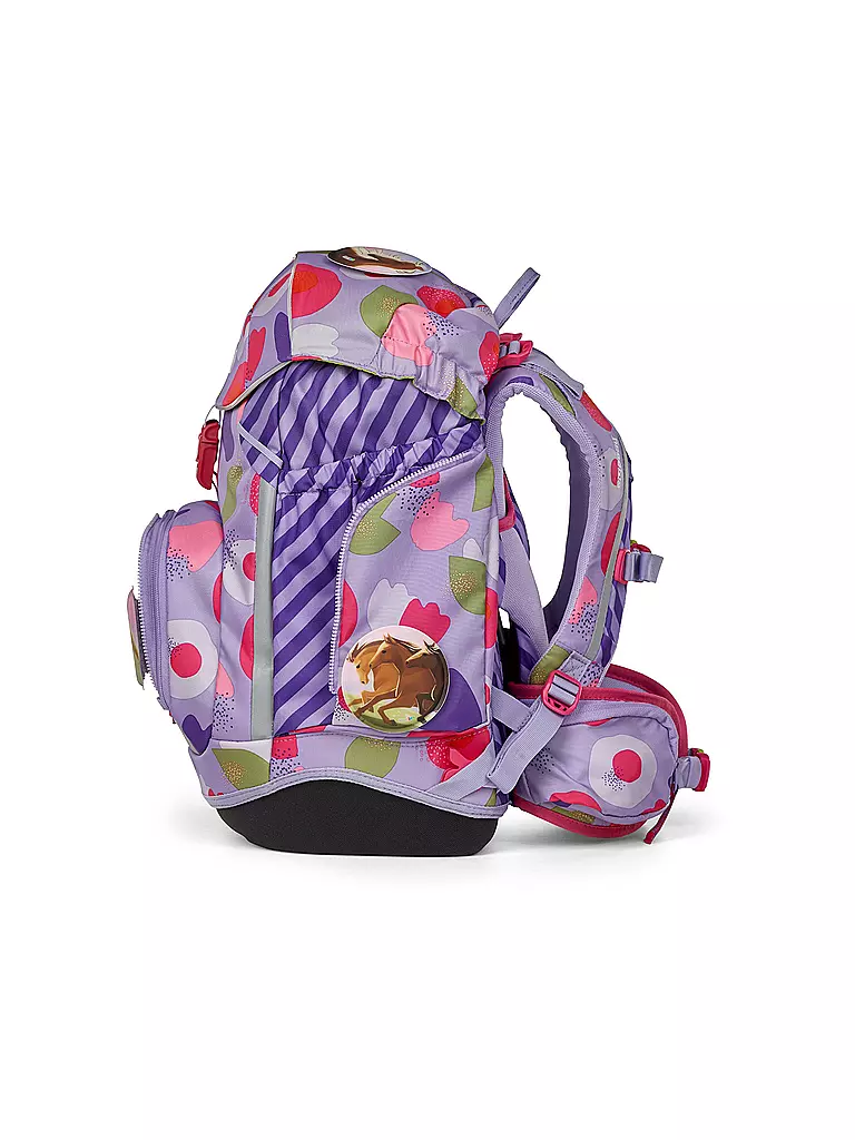 ERGOBAG | Schulrucksack Set 6tlg Pack BlütenzauBär | lila