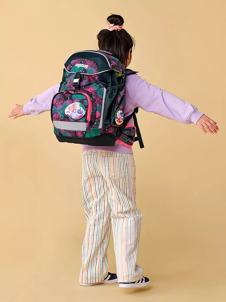 ERGOBAG | Schulrucksack Set 6tlg Pack KorallBär | schwarz