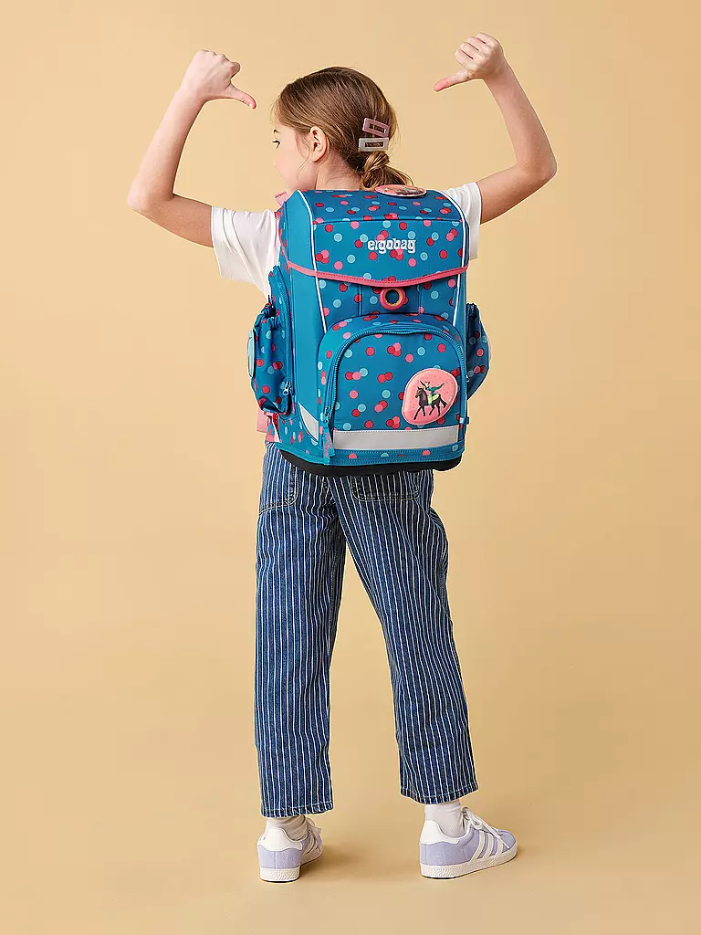ERGOBAG | Schulrucksack-Set 6tlg. Cubo Light  | blau