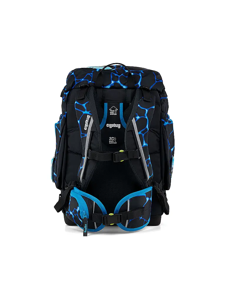ERGOBAG | Schulrucksack-Set 6tlg. Maxi Bärassic Garden | Schwarz