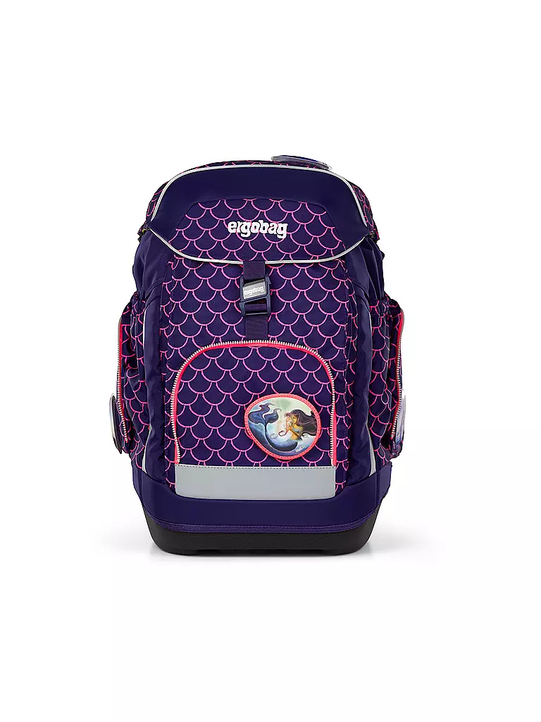 ERGOBAG | Schulrucksack-Set 6tlg. Maxi Perlentaucher | dunkelblau