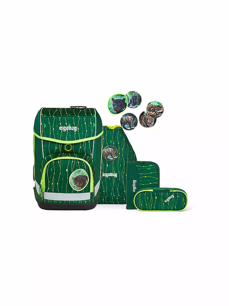 ERGOBAG | Schultaschen Set 5-tlg. Cubo - RambazamBär | grün