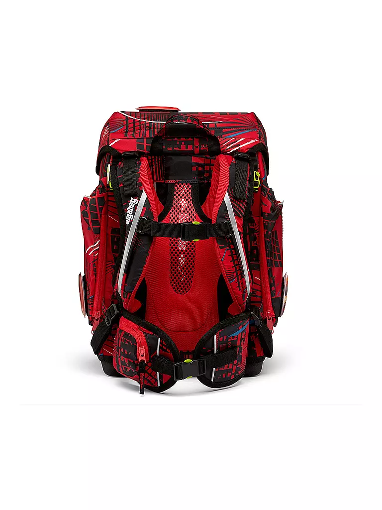ERGOBAG | Schultaschen Set 5tlg CUBO -  AlarmBäreitschaft  | rot
