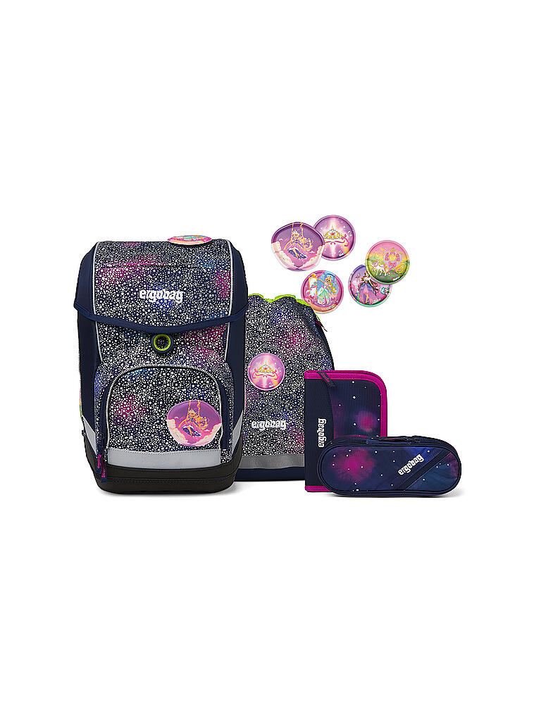 ERGOBAG | Schultaschen Set 5tlg Cubo - Bärlaxy | lila