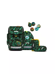 ERGOBAG | Schultaschenset 5tlg CUBO - Bärnsteinhöhle  | dunkelgrün