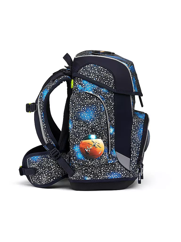 ERGOBAG | Schultaschen Set 5tlg Cubo Bär Anhalter durch die Galaxis | schwarz