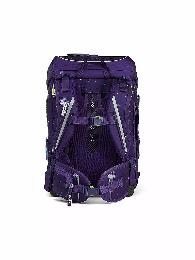 ERGOBAG | Schultaschen Set 5tlg Cubo Bärgasus Glow | lila