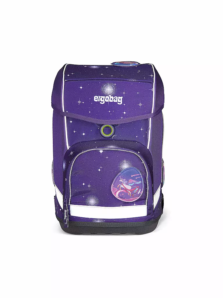 ERGOBAG | Schultaschen Set 5tlg Cubo Bärgasus Glow | lila