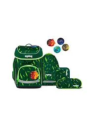 ERGOBAG | Schultaschen Set 5tlg CUBO Bärtastisch 2026 | Dunkelgrün