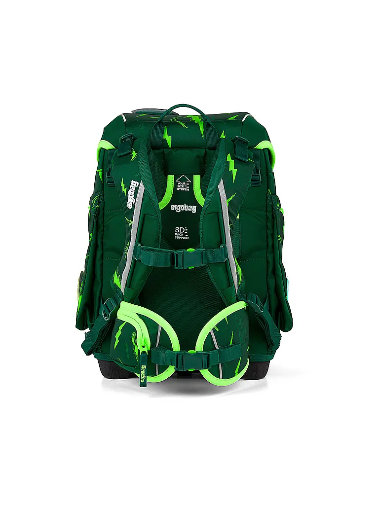 ERGOBAG | Schultaschen Set 5tlg CUBO Bärtastisch 2026 | Dunkelgrün