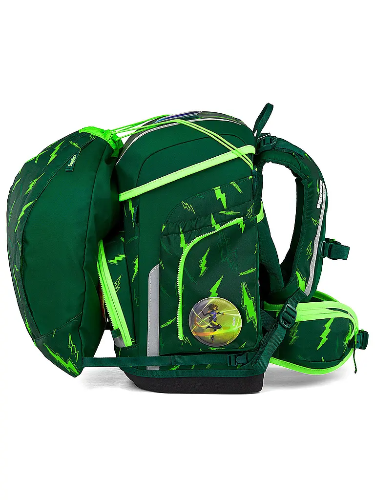 ERGOBAG | Schultaschen Set 5tlg CUBO Bärtastisch 2026 | Dunkelgrün