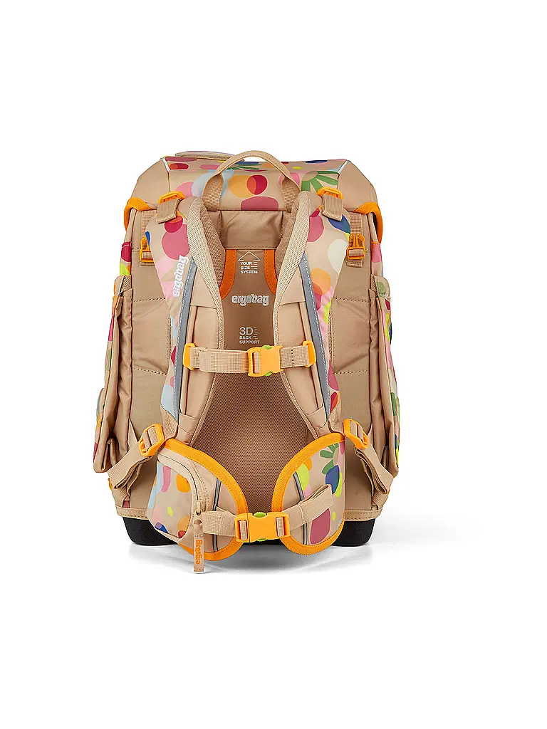 ERGOBAG | Schultaschen Set 5tlg CUBO Flower PowBär 2026 | Beige