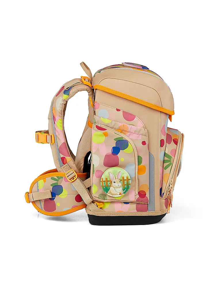 ERGOBAG | Schultaschen Set 5tlg CUBO Flower PowBär 2026 | Beige