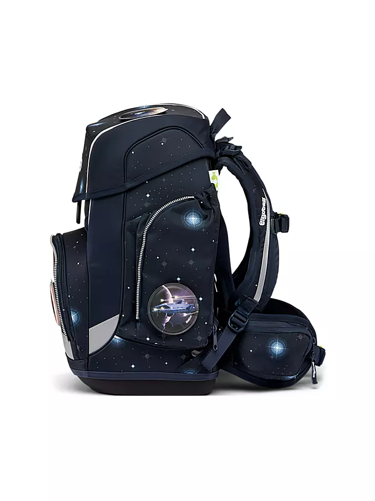 ERGOBAG | Schultaschen Set 5tlg CUBO Galaxy Glow - KoBärnikus  | dunkelblau