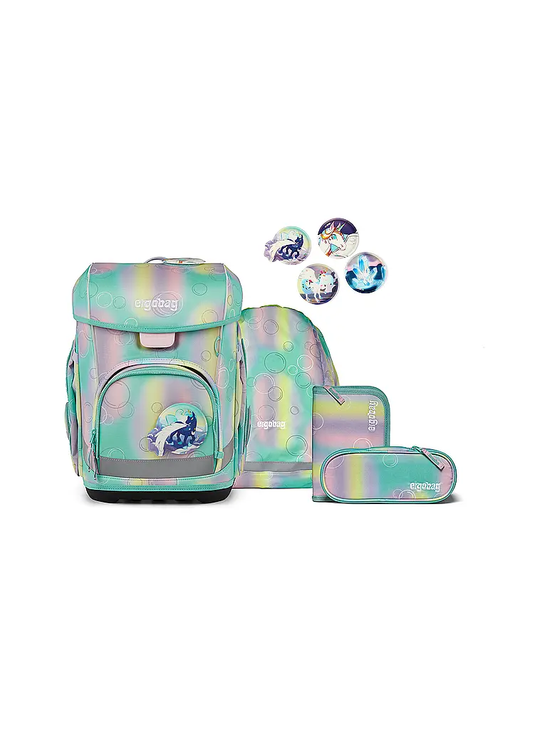 ERGOBAG | Schultaschen Set 5tlg CUBO LIGHT ZauBärwelt 2026 | Mint
