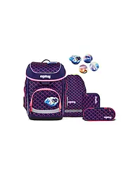 ERGOBAG | Schultaschen Set 5tlg CUBO PerlentauchBär 2026 | Beere