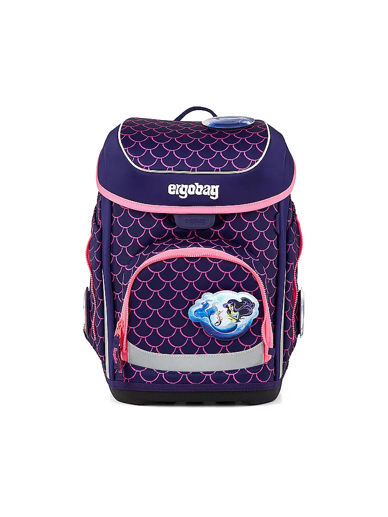 ERGOBAG | Schultaschen Set 5tlg CUBO PerlentauchBär 2026 | Beere