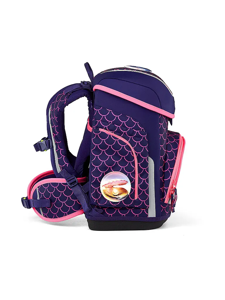ERGOBAG | Schultaschen Set 5tlg CUBO PerlentauchBär 2026 | Beere