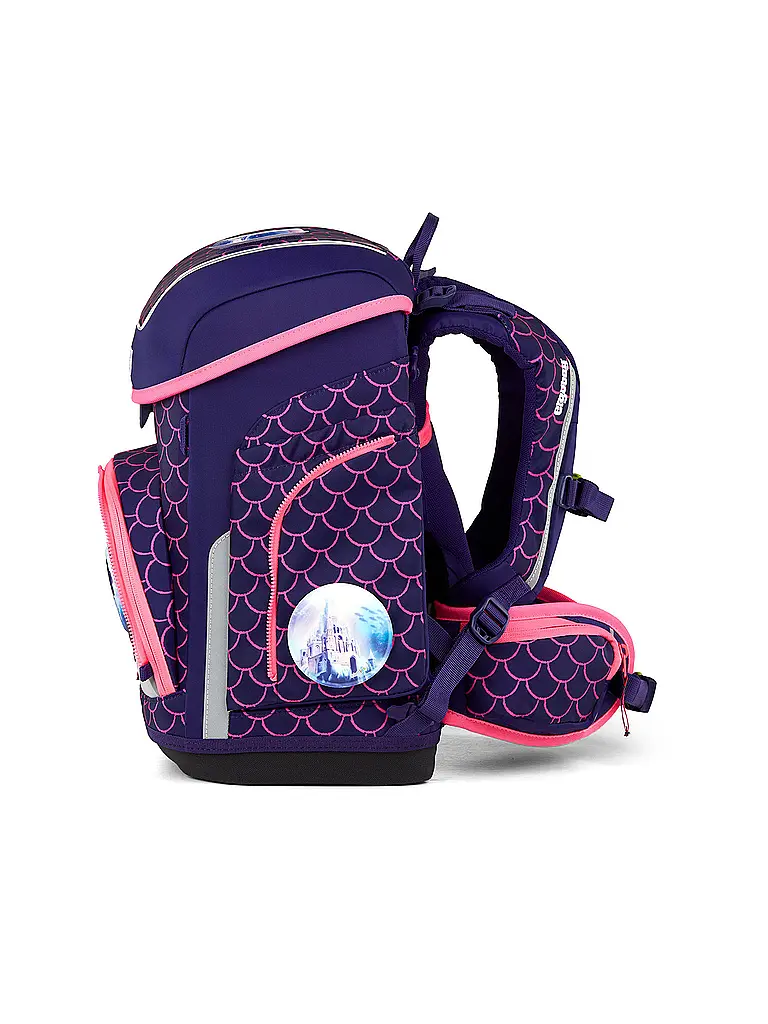 ERGOBAG | Schultaschen Set 5tlg CUBO PerlentauchBär 2026 | Beere