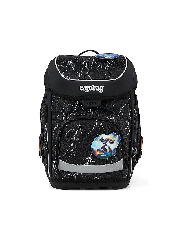 ERGOBAG | Schultaschen Set 5tlg CUBO Super ReflektBär 2026 | Schwarz