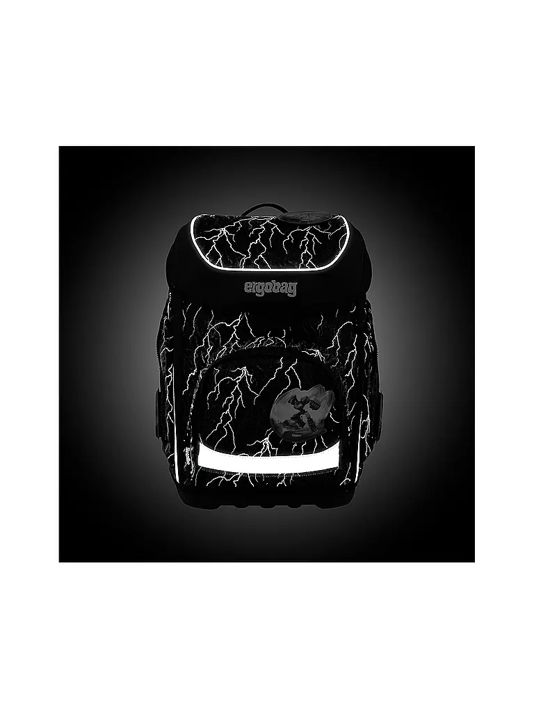 ERGOBAG | Schultaschen Set 5tlg CUBO Super ReflektBär 2026 | Schwarz