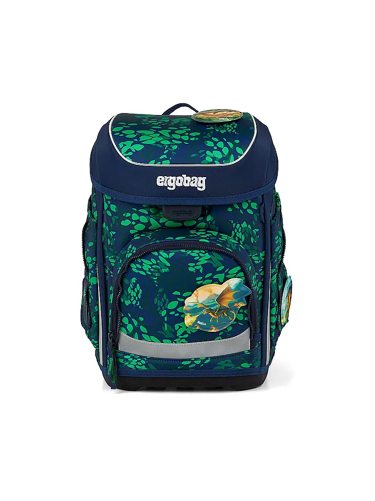 ERGOBAG | Schultaschen Set 5tlg CUBO | Schwarz