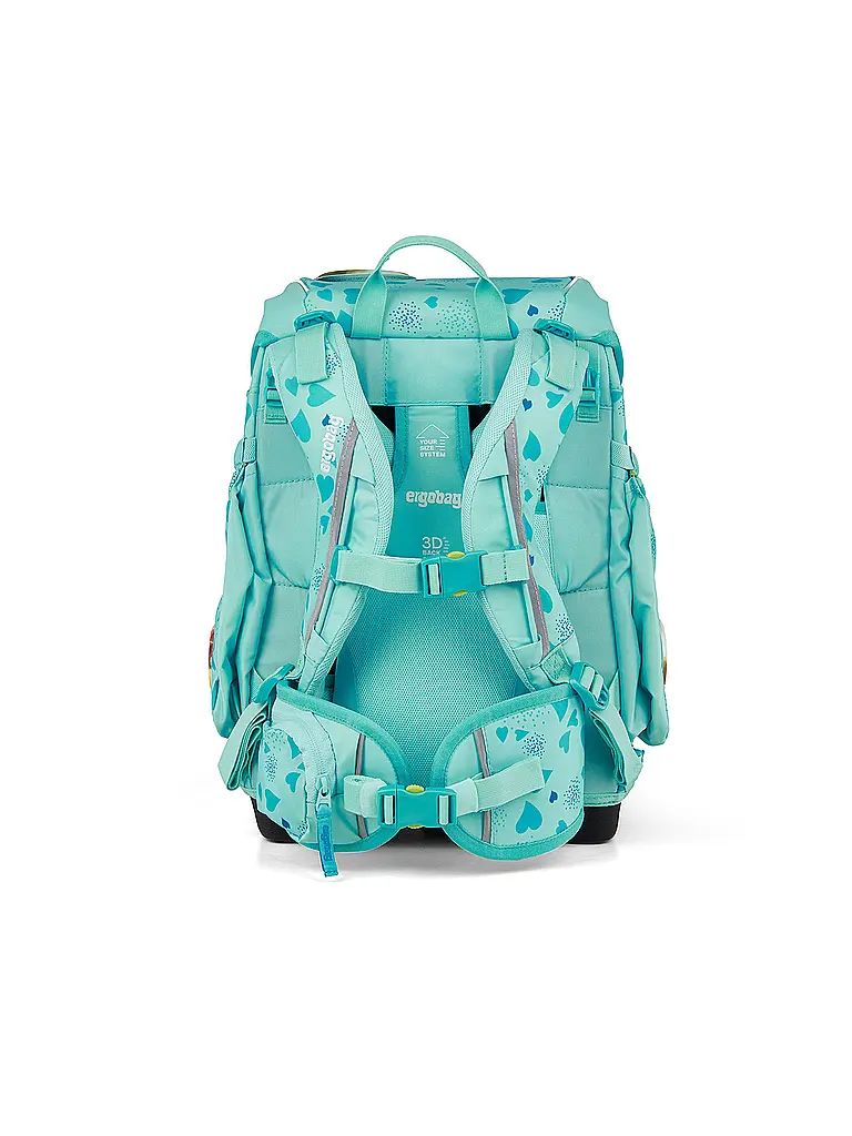 ERGOBAG | Schultaschen Set 5tlg CUBO | Türkis