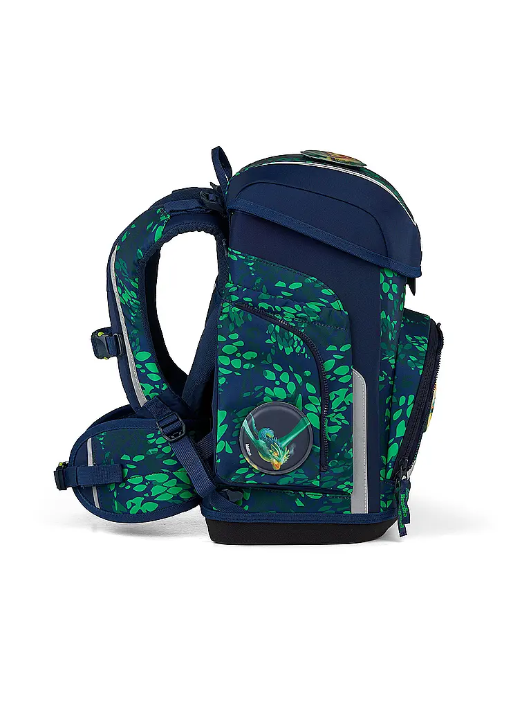 ERGOBAG | Schultaschen Set 5tlg CUBO | Schwarz