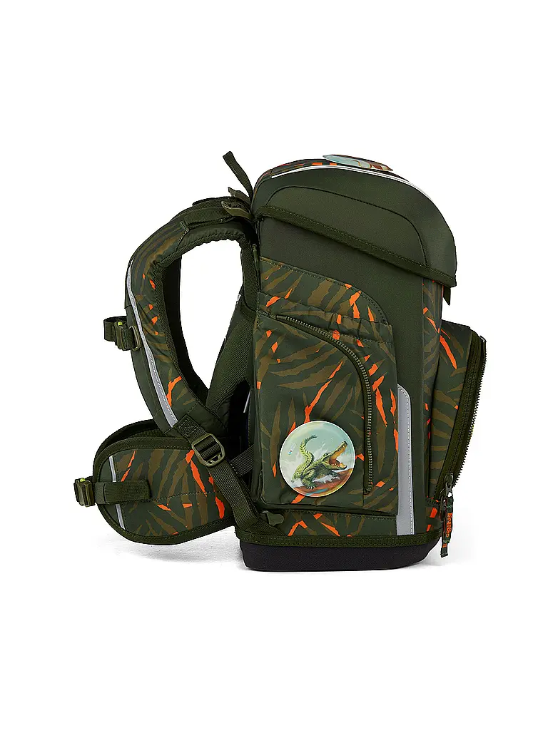 ERGOBAG | Schultaschen Set 5tlg CUBO | Schwarz