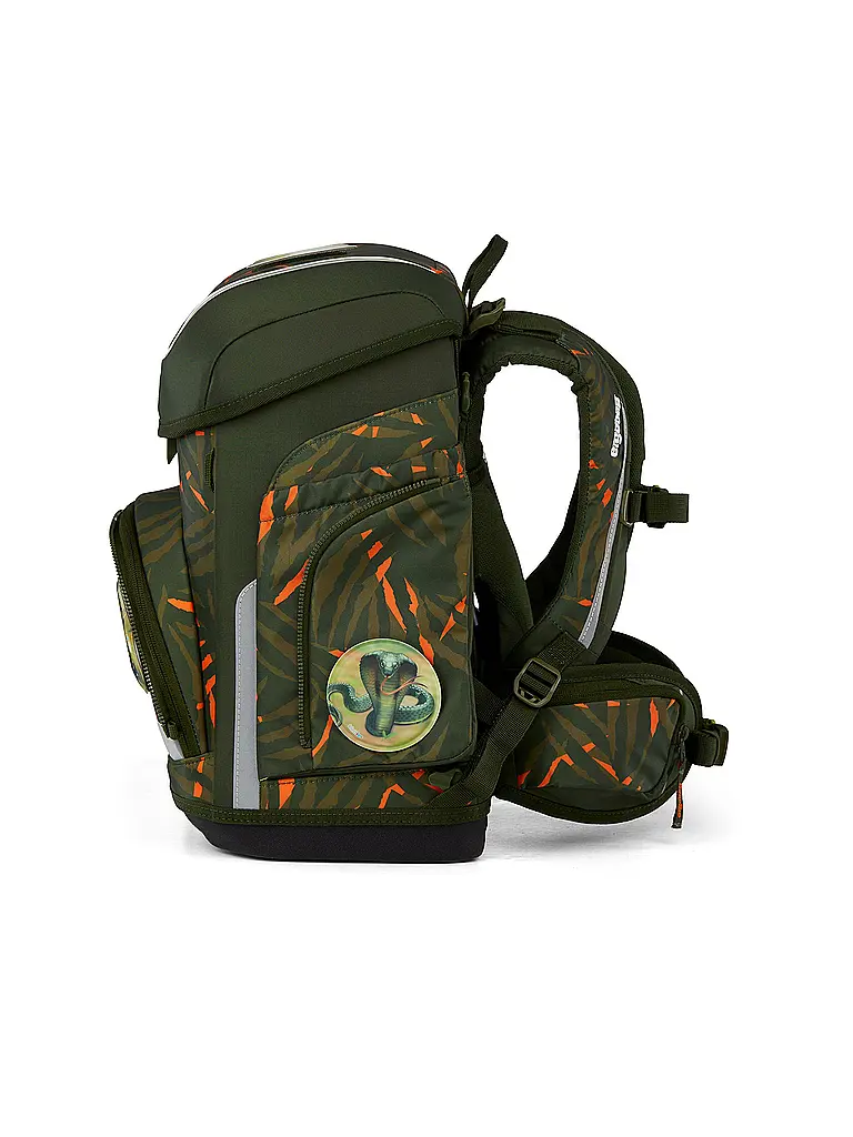 ERGOBAG | Schultaschen Set 5tlg CUBO | Schwarz