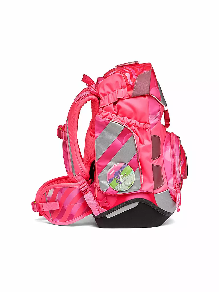 ERGOBAG | Schultaschen Set 6 tlg Pack KuntBärbuntes Einhorn | pink