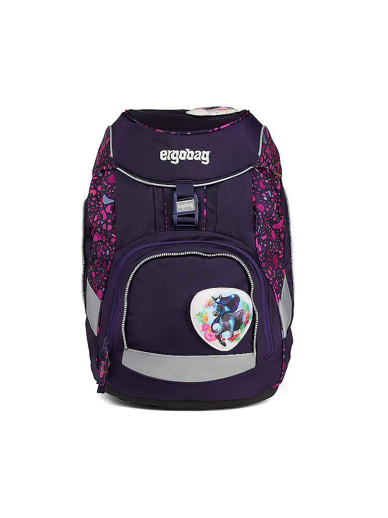 ERGOBAG | Schultaschen Set 6 tlg. Pack - PferdeflüsterBär | lila