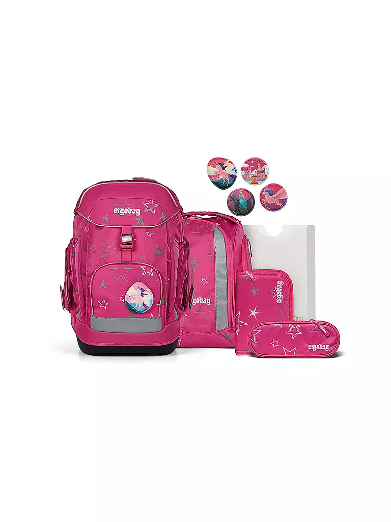 ERGOBAG | Schultaschen Set 6tlg MAXI SternzauBär | pink