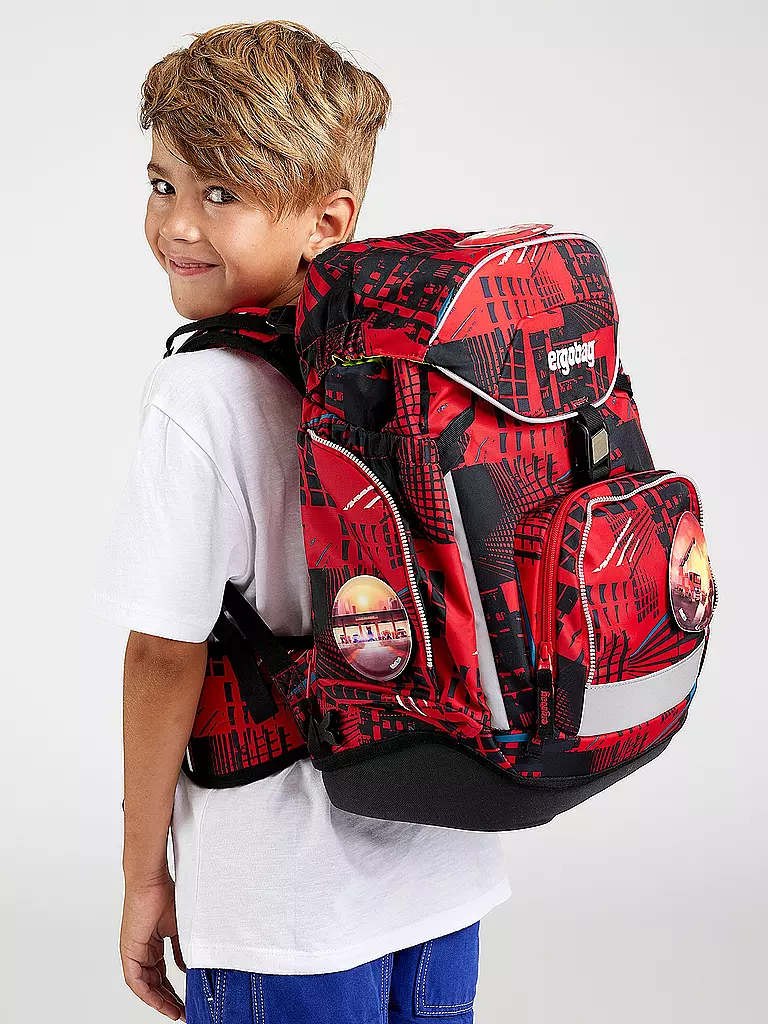 ERGOBAG | Schultaschen Set 6tlg PACK - AlarmBäreitschaft | koralle