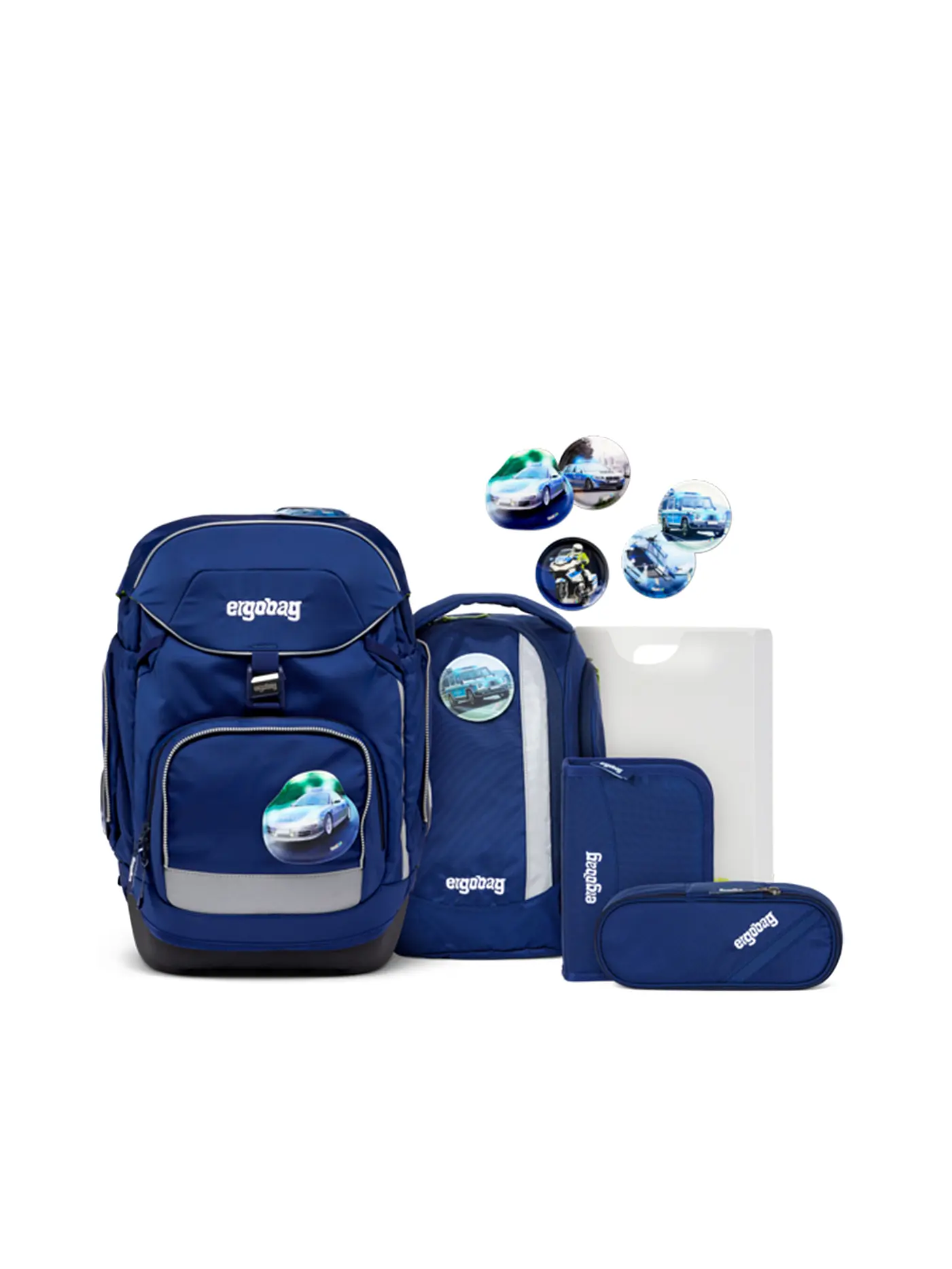 ERGOBAG | Schultaschen Set 6tlg PACK - BärRex | blau