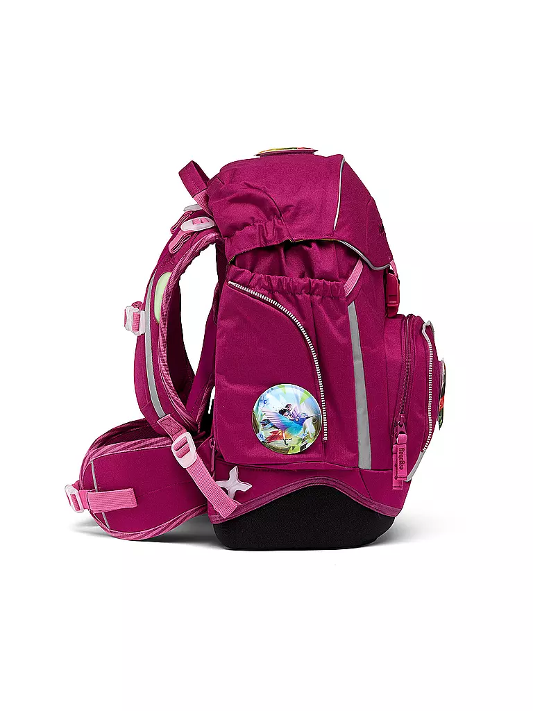 ERGOBAG | Schultaschen Set 6tlg PACK Eco Hero - WaldzauBär  | Beere