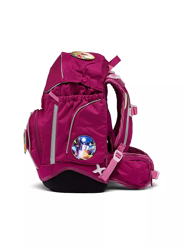 ERGOBAG | Schultaschen Set 6tlg PACK Eco Hero - WaldzauBär  | Beere