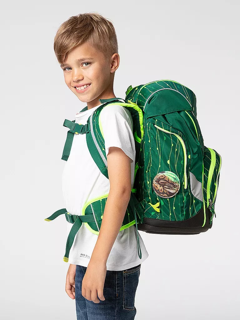 ERGOBAG | Schultaschen Set 6tlg Pack RambazamBär | grün